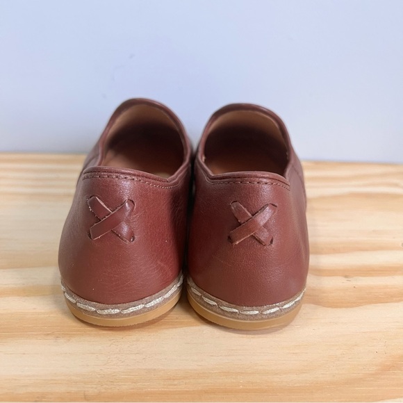 CHARIX  European Brand Brown Slip-On Loafers Classic Leather Flats Women’s 37 - Picture 6 of 8